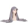 New Fashion Brim Solid Color Women's Scarf Hat Muslim Hijab Cap Headwear Accessories