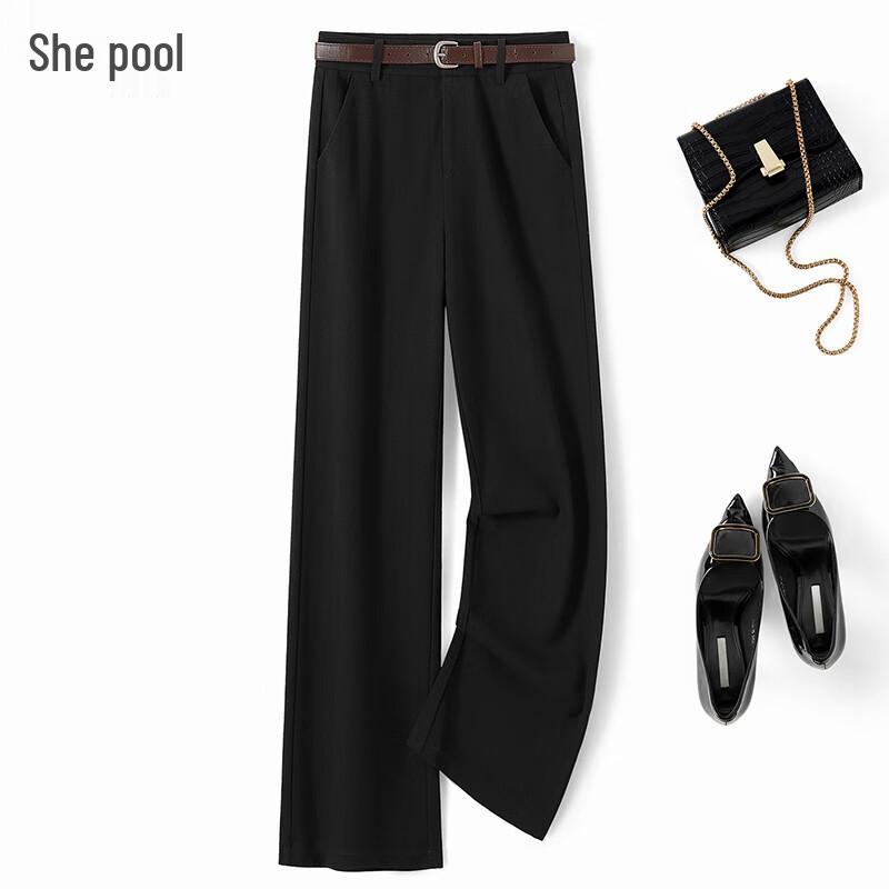 

Women s Wool Blend Straight-Leg Suit Pants L
