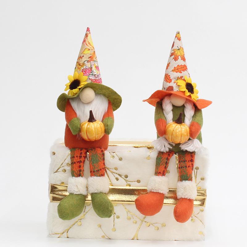 Thanksgiving Gnome Figurines: New Harvest Festival Hanging Ornaments