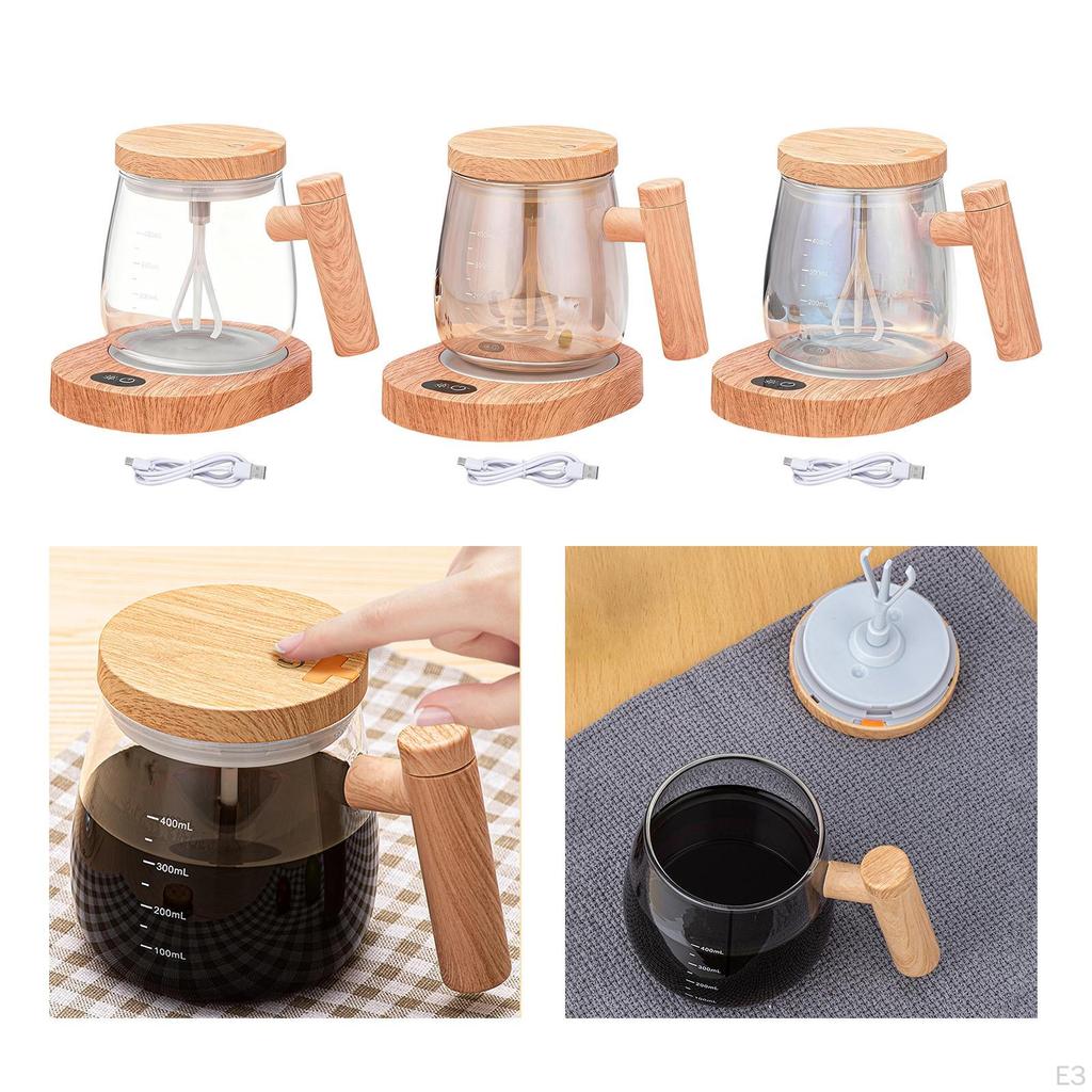 Automatic Stirring Cup Auto Powerful Heating Pad High Speed Electric Mixing Mug Self