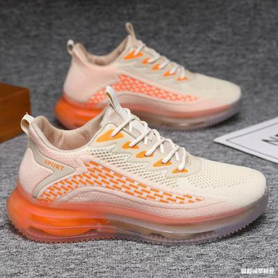 Außenhandel Herren Freizeitschuhe Sportschuhe Gelee-Sohle Low-Top Atmungsaktiv Mode Fly-Knit Herrenschuhe