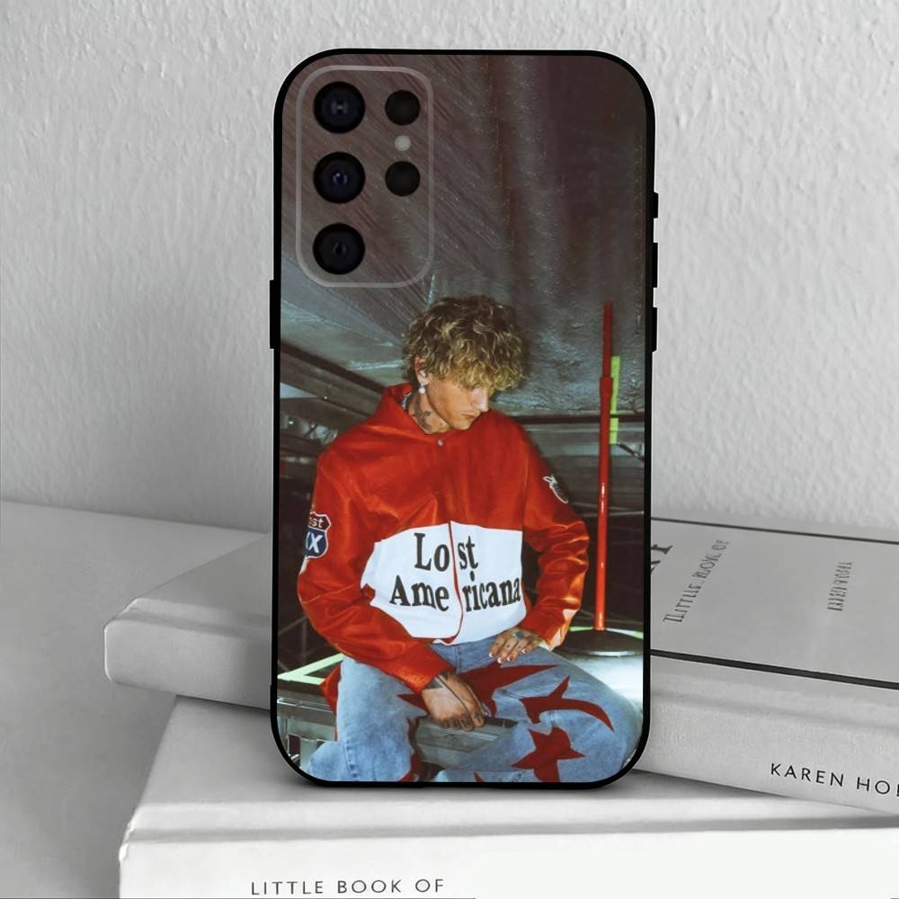 M-MGK L-Lost A-Americana Cool Phone Case For Samsung S25,24,23,22,30,21,10,9,Ultra,Plus,Lite,FE,4,5 G Soft Black Case