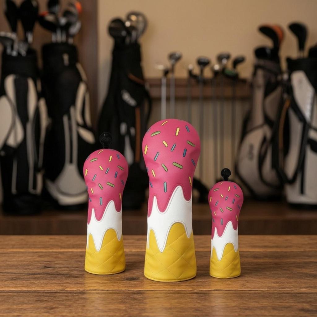Stylish Golf Club Headcover Long-Lasting PU Safeguarding