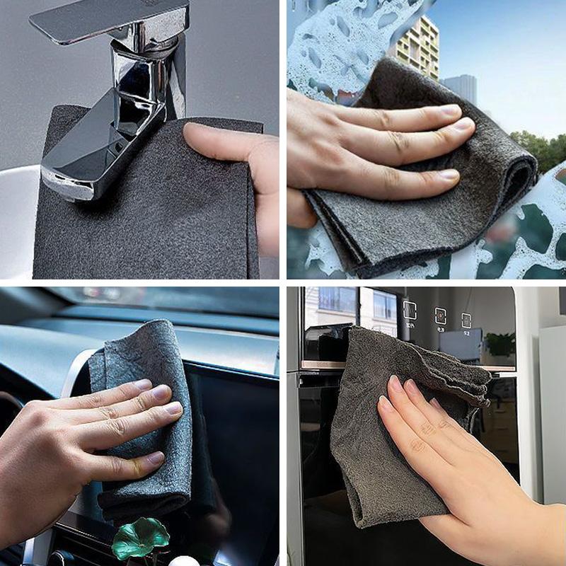 1PCS Multifunction Magic Towel Efficient Glass Wiping Rags Absorbent Kitchen Cleaning Cloth Household Car Glasses Cleaning Towels