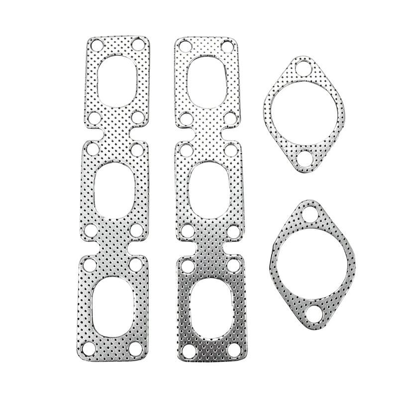 Silver 201 Stainless Steel Performance Exhaust Manifold Header For BMW E46 E36 320i M54 (M54B22/M54B25/M54B30)