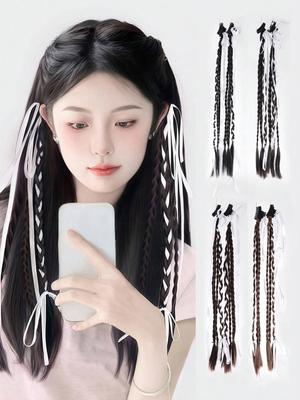 Karışık saç – Örgü ve at kuyruğu saç uzatma