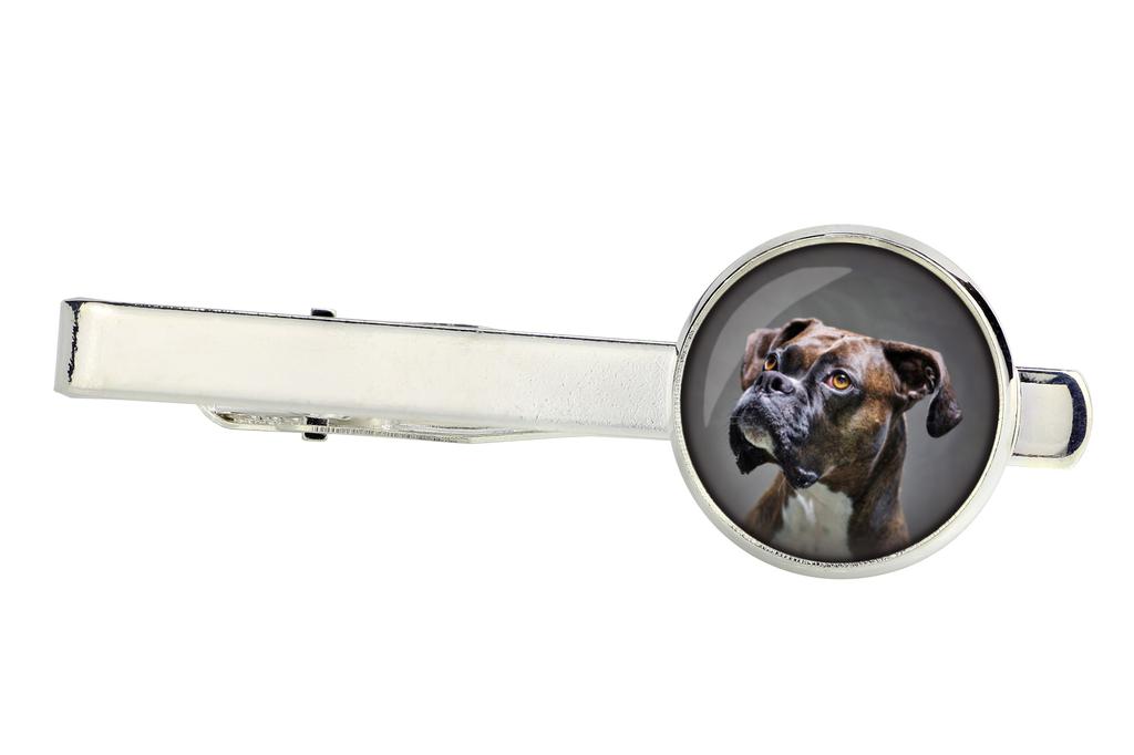 Boxer, Boxer Tedesco I - fermacravatta in una scatola, cravatta elegante, gioielli personalizzati dal marchio Art-Dog