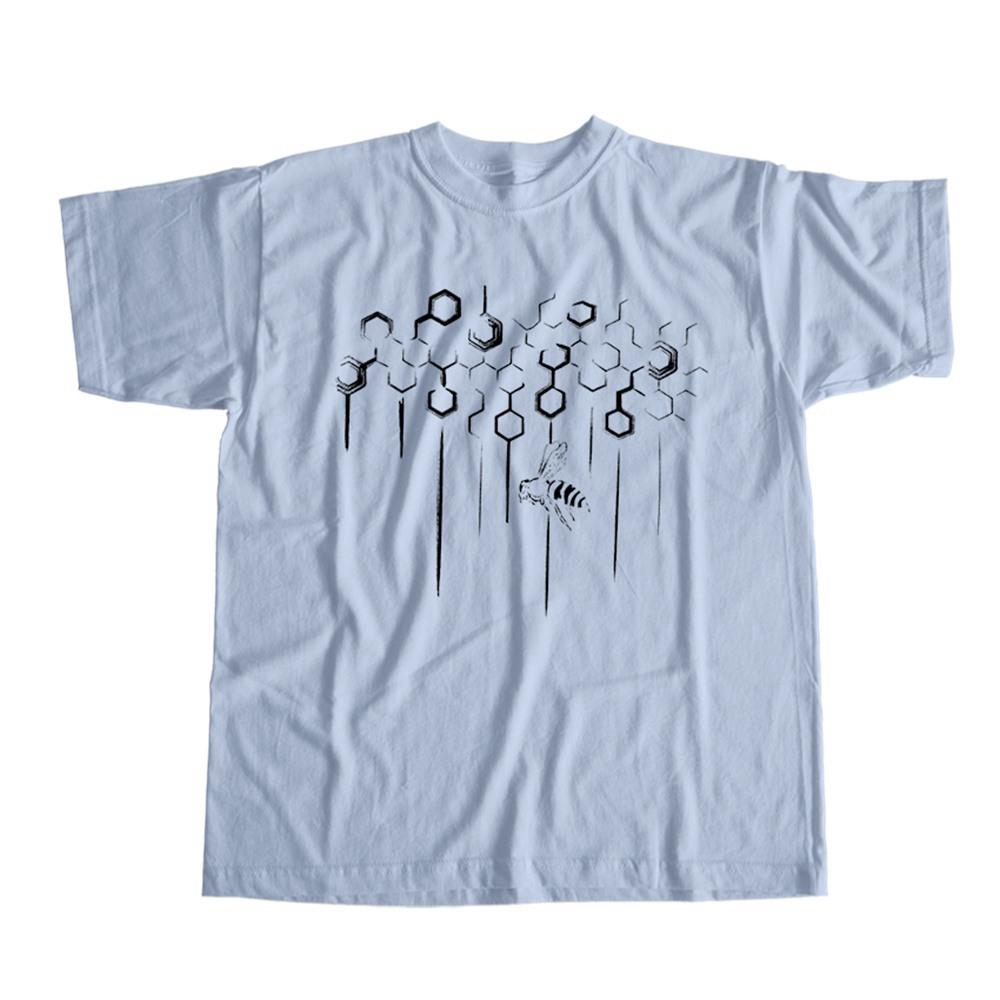 

COOLMIND 100% Cotton Bees Print Unisex T Shirt Loose Bees Men Tshirt Short Sleeve t-shirt Men Tee Shirt BEES02 4XL