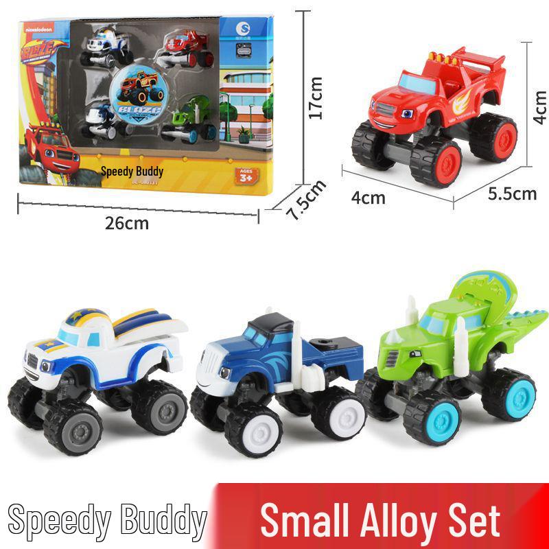 Tornado Chariot Team: Transforming Alloy Robot Pull-back Speed Monster Car Toy
