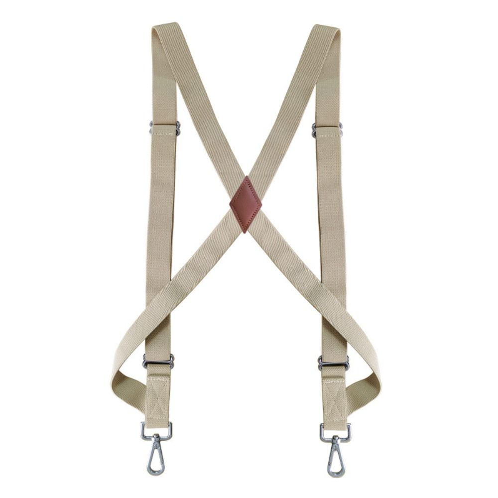 Britischer Stil Leder Hosenträger Retro Hosenträger Clip Einfache Hosenträger für Herren Business