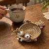 Nieuwigheid Beker Deken Handgemaakt Haak Eekhoorn Onderzetter, Grappige Kikker Eend Stressverlichter Warme Drank Onderzetter Mat, Schattig Dier voor Bureau Decoratief