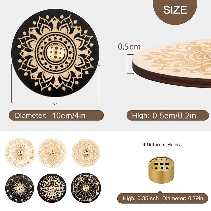Incense Stick Burner Cute Incense Holder For Sticks Wood Incense Tray Holder For Sticks With 9 Hole For Yoga Meditation And Home
