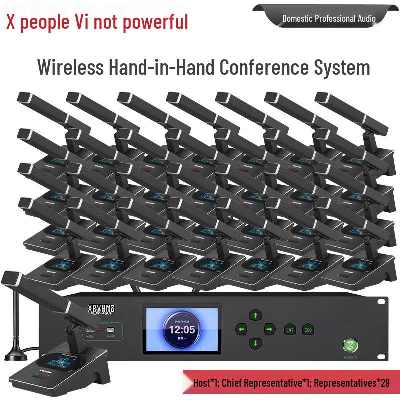 XunErWei HXX-460 Professional Wireless Conference Microphone System (CN Version)