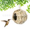 Assorted Natural Bird Nest Set Handwoven Grass Wicker Birdhouse Hanging Outdoor Garden Bird Shelter for Small Birds Decoration