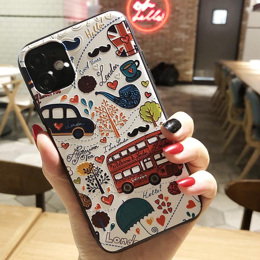 For UMIDIGI A11 Pro Max Case Cute Relief Silicone Soft Phone Cover For UMIDIGI A11S / A 13 A13 Pro A13s Cases TPU Bumper A 11s