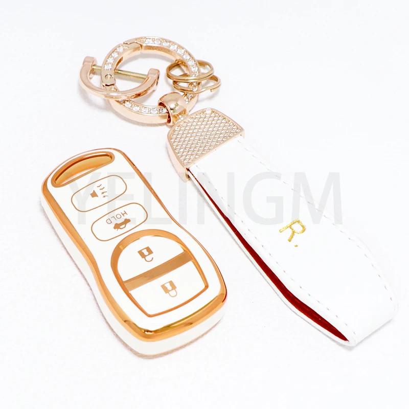 For Infiniti Fx 35 Qx56 Ja60 For Nissan Tiida Xtrail T30 Altima Sentra Frontier Accessories Tpu Remote Car Key Cover Case