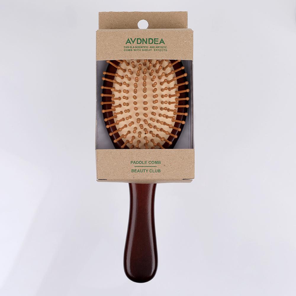 Natural Bamboo Scalp Massage Air Cushion Comb Set