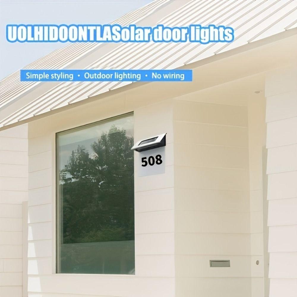 Rainproof LED Address Sign Solar-Powered Solar Lights for Outside LED Door Sign Light  Yard