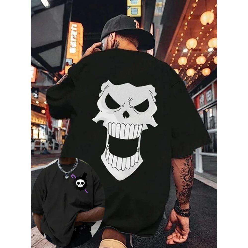 

One Piece Men s T-shirt Edward Newgate Brook Summer Anime Autumn Boys Children s Short-sleeved Luxury Niche Parent-Child Outfit 4XL