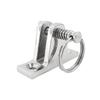 90° Boat Deck Hinge with Quick Release Pin and Ring 316 Stainless Steel Bimini Top Fitting Boat Hinge Mount Marine Accessories
