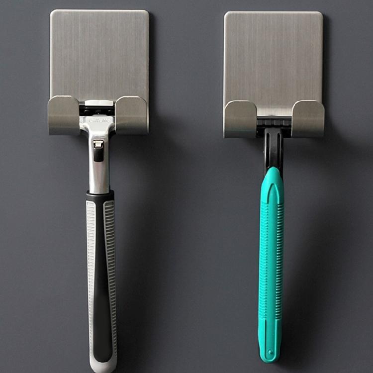 Contemporary Bath Storage Hook For Razors Chargers Stainless Steel Drillless Mounting System Durable Bathroom Organizers