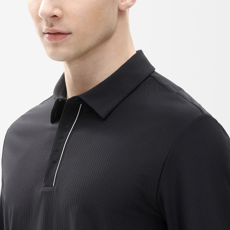 New FILA Polo Shirts Men's Jet Black F11M232208F-BK