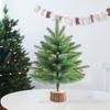 1PC Table Ornament for Indoor Xmas Tree Navidad Festival Decorative Christmas Tree Mini Stable Base 2 Styles Tabletop Decor
