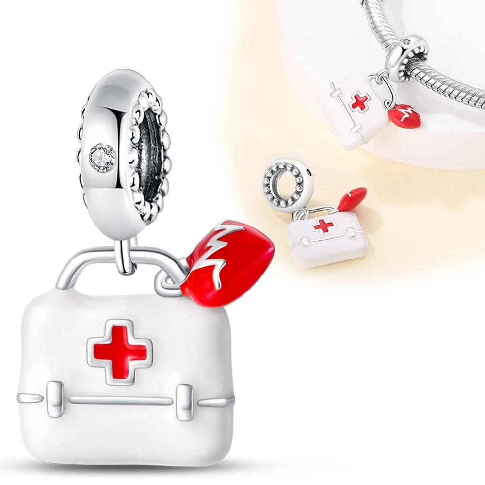 Copper Career Series- Doctor Teacher Art Music Charm Bead Fit Original Bracelet For Women Jewelry Making