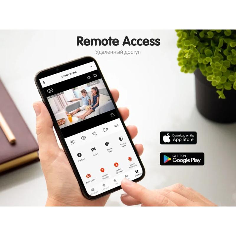 Smart Mini 5G Wifi IP 4MP Indoor Wireless Security Home CCTV Surveillance Camera Automatic Tracking Baby Monitor