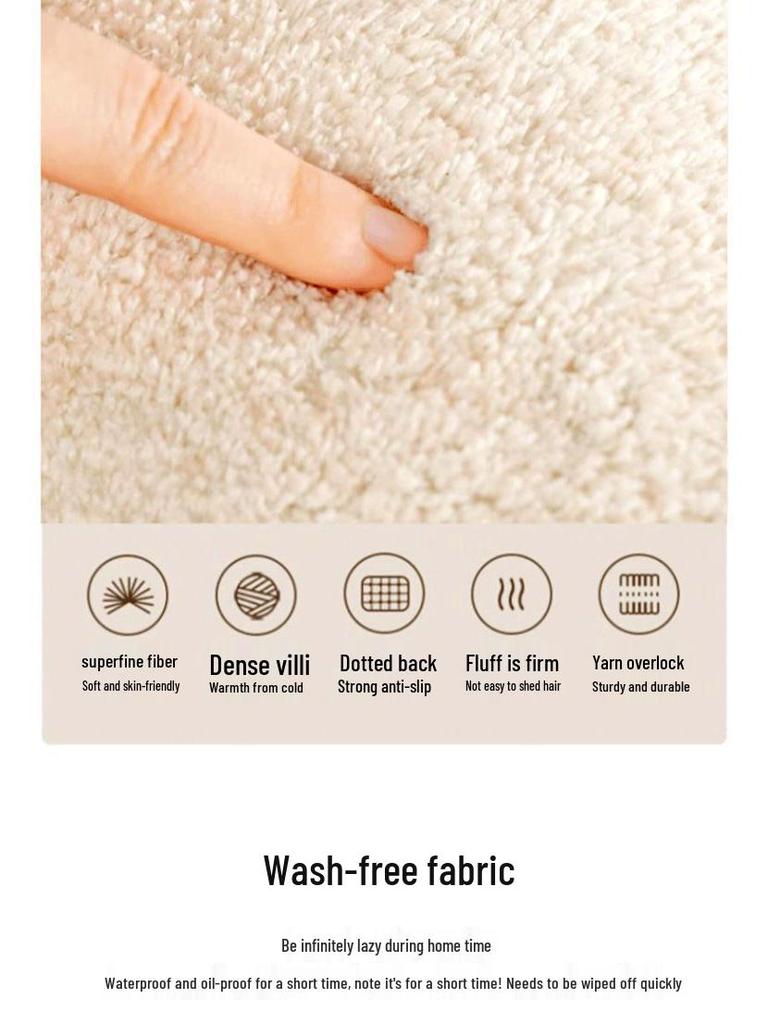 Thickened Indoor Floor Mat: Anti-Fall Bedroom, Balcony, Study, or Living Room Carpet