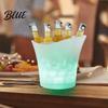 Food-grade Ice Bucket LED Light Up Bucket, Glowing Beer with Color KTV Changing Lights, Battery Powered Champagne Cooler for Bar Party Bottle
