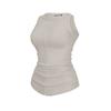 WANNABEZFIT Sleek Classic Halterneck Tank Top Sand