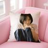 Kpop Style Beautiful Idol P-Park Gyu-Young Cushion Cover Pillowcase Short Plush Invisible Zipper Room Sofa Cushion Cover