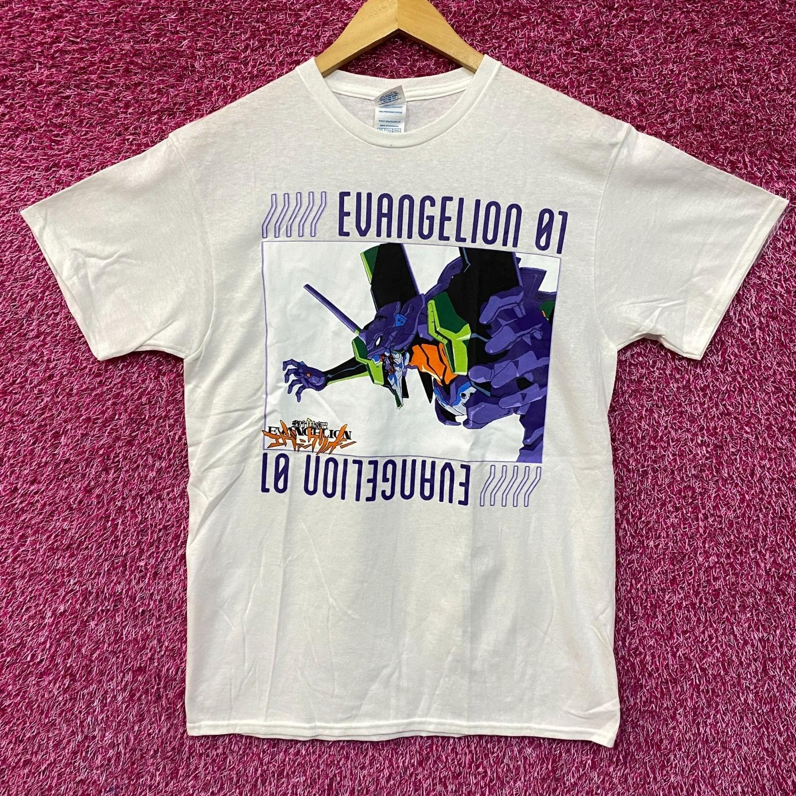 Evangelion Unit-01 Neon Genesis Evangelion Anime 100% Cotton T-shirt Mens Tees Top L