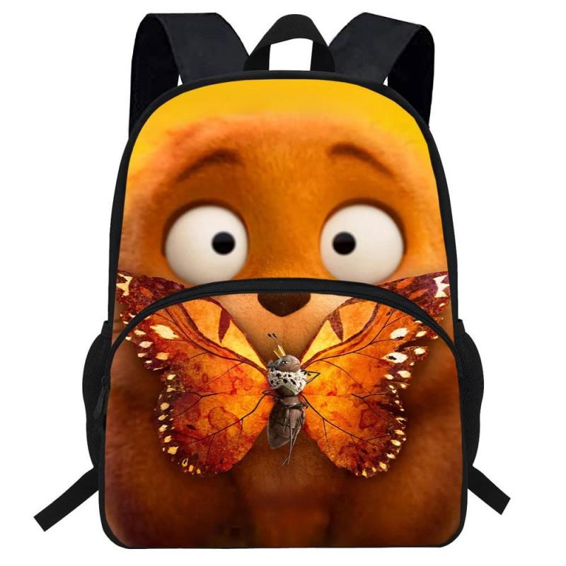 Zaino Scolastico Leggero per Bambini con Cartoni Animati, Zaino a Spalla Doppia con Supporto Ergonomico per la Schiena, Tessuto Oxford, per la 1ª-2ª Elementare
