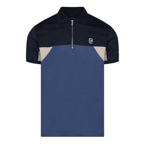 C.P. Company Mens Colour Block Half Zip Regular Polo Shirt