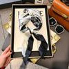 70cm Square Silk-Like Scarf Women Lightweight Fashion Accessory Office Chic Neck Wrap Stylish Print Design