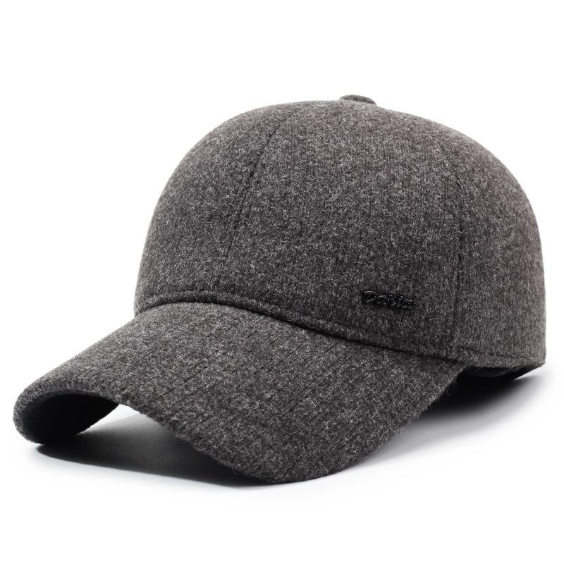 

Осень Зима Среднего и Пожилого Возраста Теплая Шапка Уличная Защита от Холода Ушей Бейсболка Мужская Защита от Солнца Солнцезащитная Шапка серый