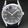 VINTAGE HAND-WINDING REFURBISHED SWISS MENS BLACK COLOR DIAL WATCH A700956-5 R205a-a700956