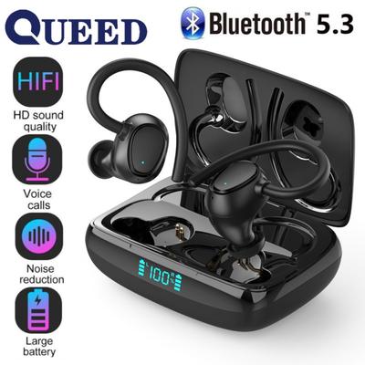 Bluetooth sluchátka s redukcí šumu TWS číslo zobrazující ušní vodotěsná hypersonická sluchátka s mikrofonem