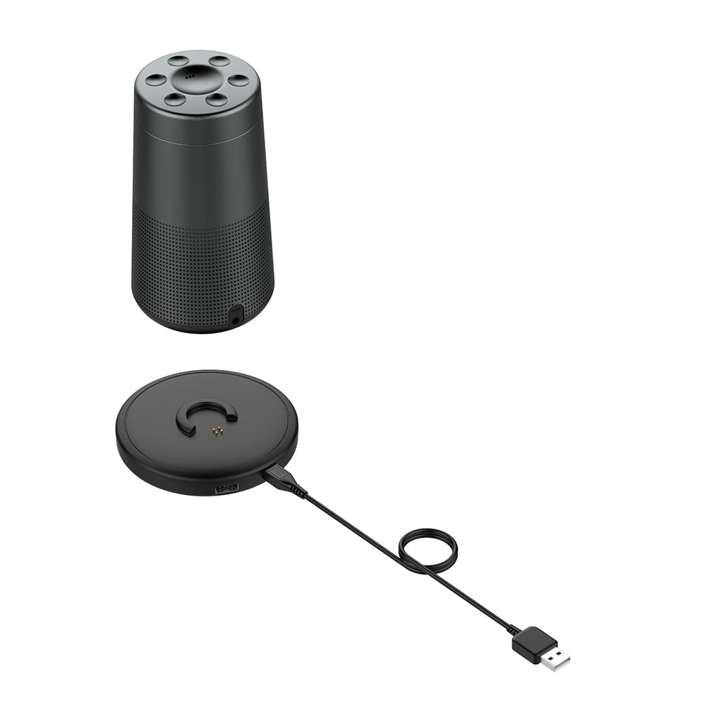 XBERSTAR BOSE Bluetooth Speaker Charger, SoundLink Revolve/Revolve+ Charging Cradle, Triple Black