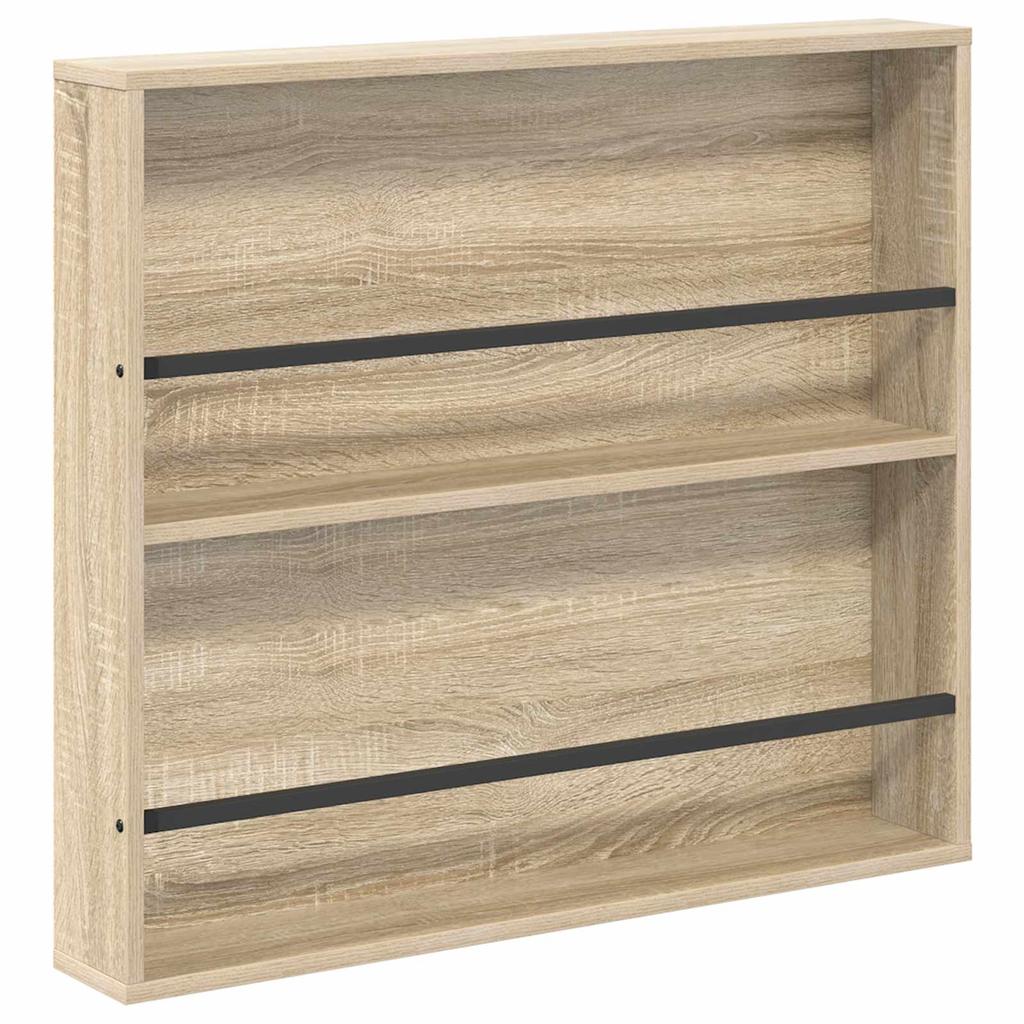 Magazine Rack Sonoma Oak 80 x 12 x 70 cm Particleboard