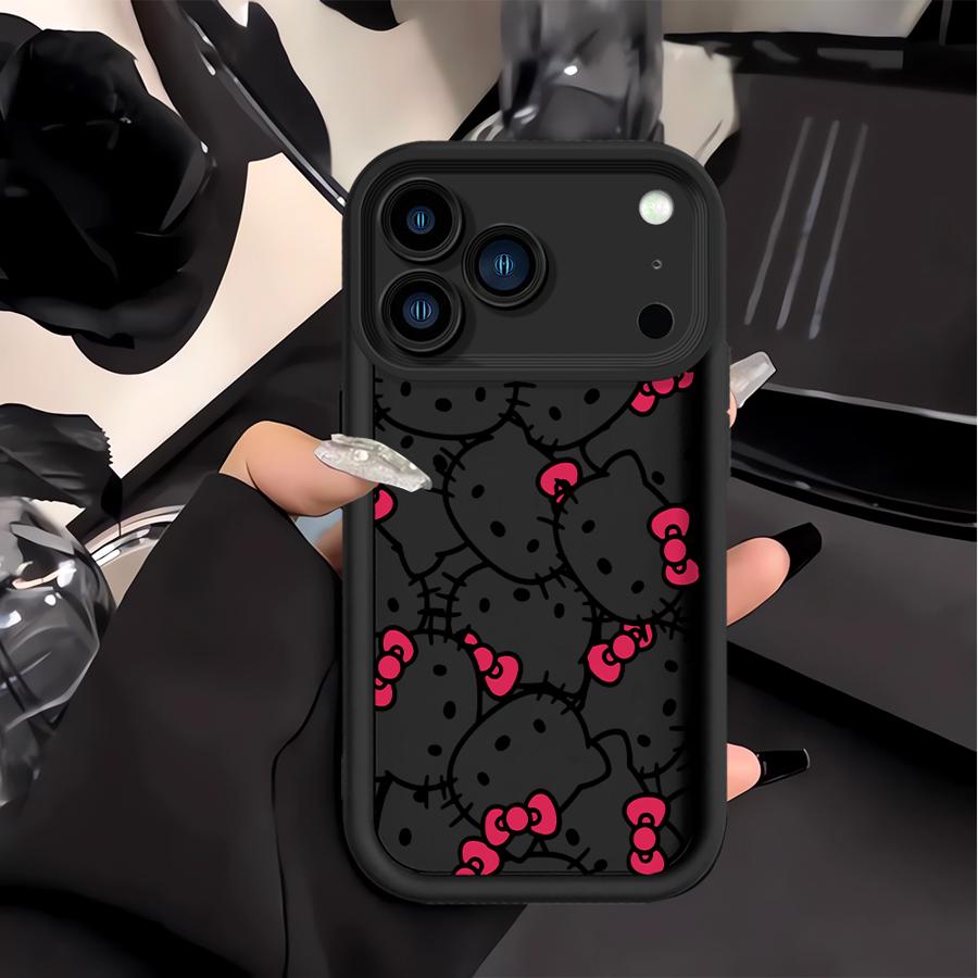 Case for Apple iPhone 17 Pro Max 16e 16 15 11 13 Mini XR Air XS 12 14 Plus Phone Cover Sanrio Cartoon Hello Kitty