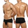 Arjen Kroos Men's Boxer Briefs, Breathable, Moisture-Wicking, Quick-Drying, Solid Color, AK2146-A1-Black, Size Small