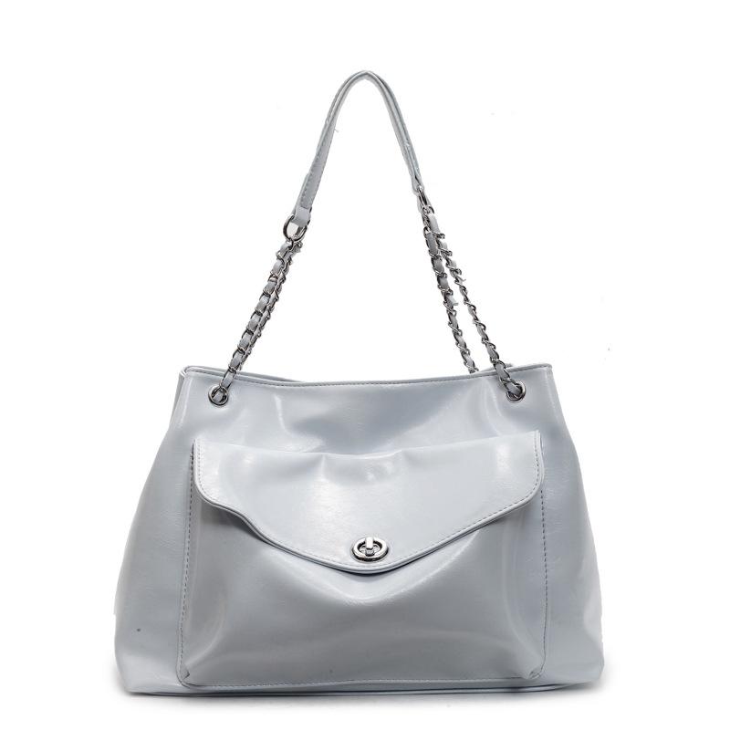 Large-capacity Bag Women's New Casual Versatile Chain Shoulder Messenger Bag Simple Class Commuter Tote Bag