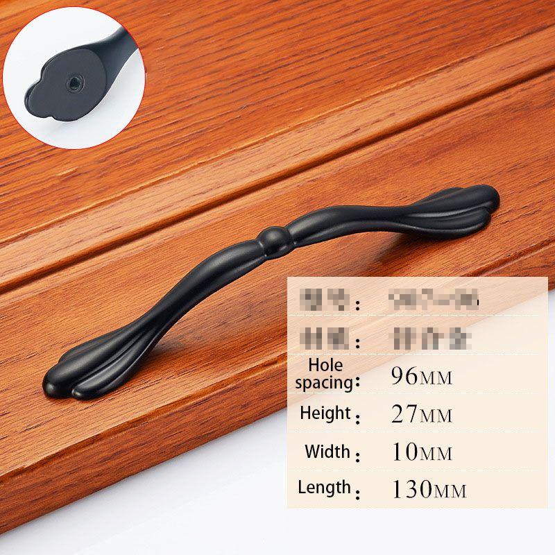 High-quality Zinc Alloy Matte Black Nickel Kitchen Cabinet Handle For Versatile Use