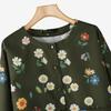 ZANZEA Women Casual Round Neck Long Sleeve Loose Floral Print Blouse