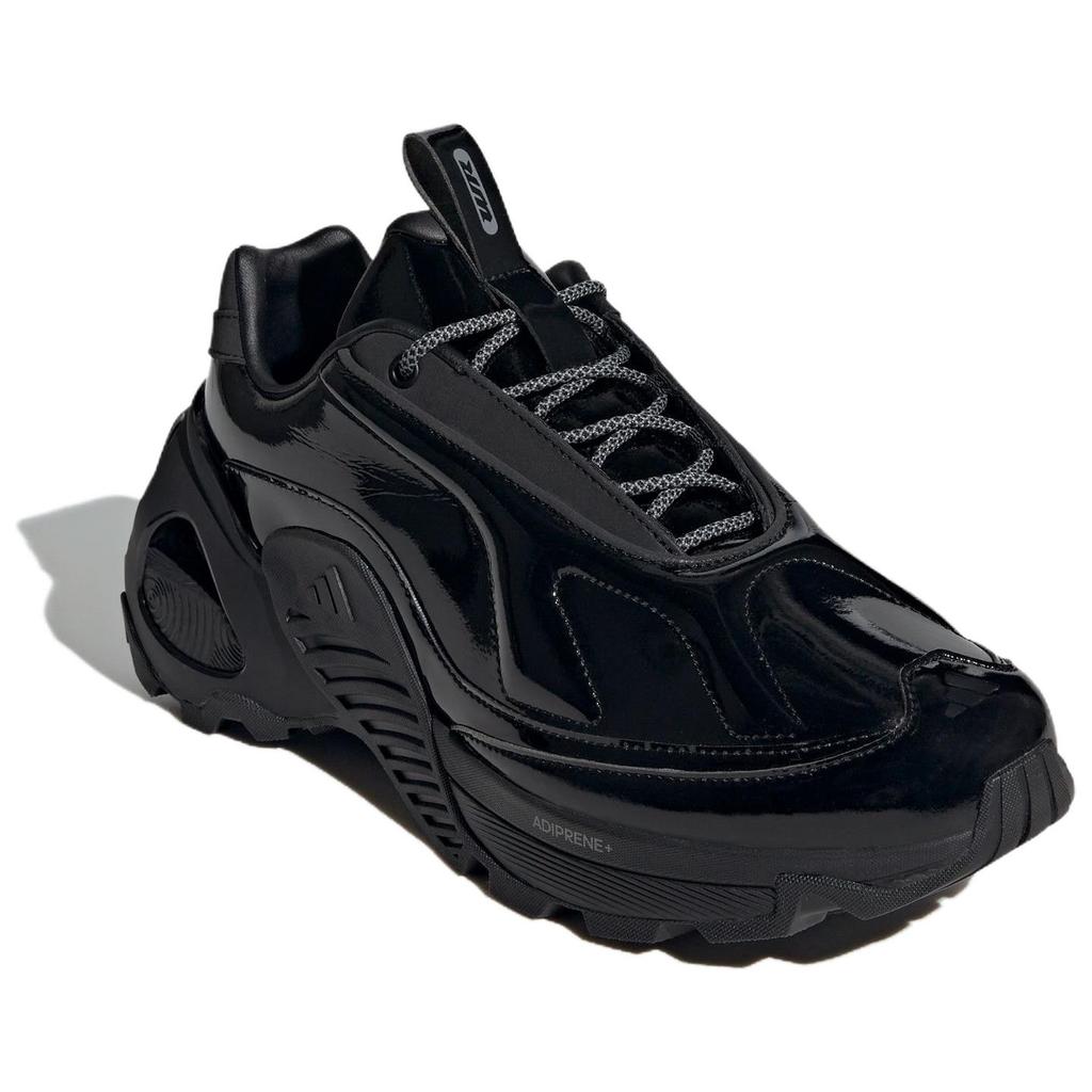 Adidas Wonder Runner Comfortable Versatile Shock Absorbing Non-Slip Low-Top Running Shoes Unisex Running Shoes Black JQ7514