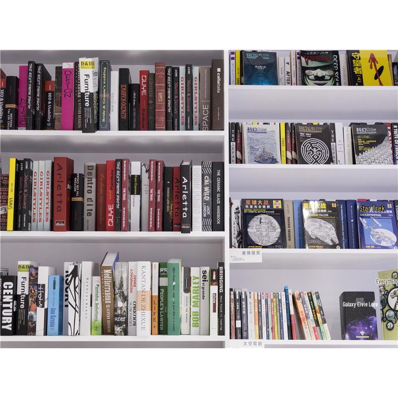 High-Definition Douyin-Moderator-Hintergrund: Bücherregal Bürodeko