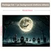 Background banner 1 piece a gloomy cemetery decorated with background fabric wall panels under the moonlight.zyc